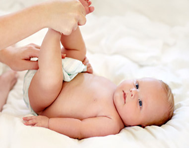 baby having diaper rash