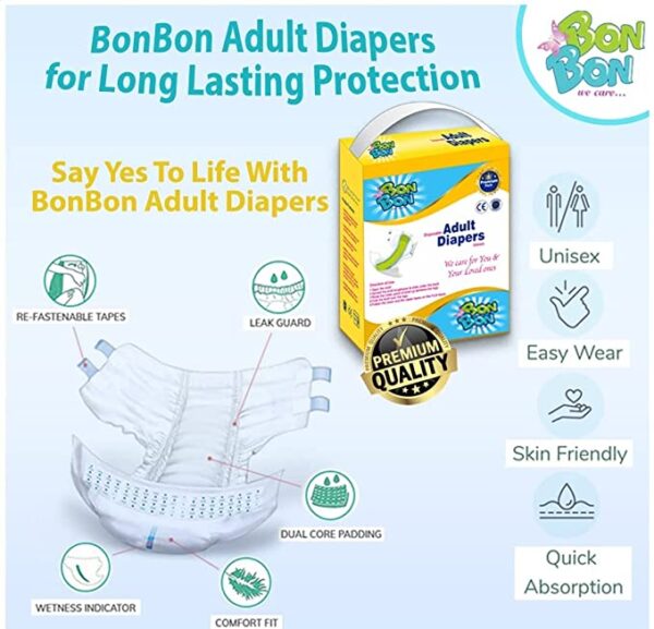 BonBon Premium Adult Diapers Tape Style_3