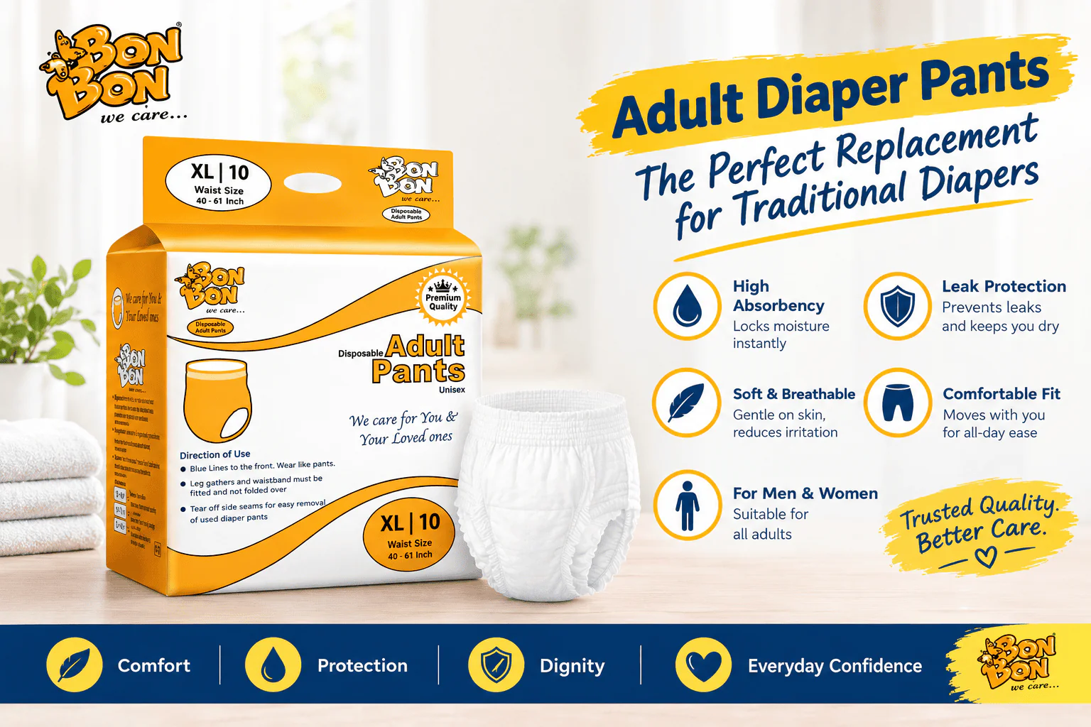 Adult Diaper Pants Wholesale Guide - BonBon India